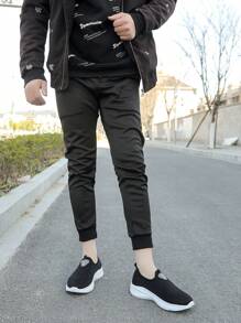 Men's Spring/Summer Lightweight Breathable Mesh Casual Sneakers, Slip-On Sports & Walking Shoes - Black - View 6