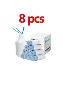 1pc Home Grocery Bag Holder Wall Mount Plastic Bag Holder Dispenser Hanging Storage Trash Garbage Bag Kitchen Garbage Organizer - Multicolor - View 10