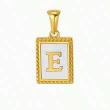 1pc Stainless Steel English Letter Pendant Personalized Mix Ins Style Commuter Necklace Pendant For Men And Women