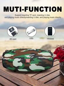 T&G TG534 Portable Outdoor Wireless Speaker, IPX4 Waterproof, Suitable For Beach/Mountaineering/Party/Camping, Dual Speaker Stereo/TF Card/USB Flash Drive, Connect To Mobile Phone/Tablet/TV - 彩色 - 查看 3