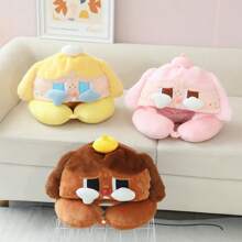 Bonita almohada de soporte para el cuello con forma de U de dibujos animados, almohada de viaje para el cuello, almohada de soporte para el cuello para avión o coche, almohada de soporte para el cuello portátil, ideal para viajes y comodidad del cuello