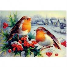 SNA 2025 New Style Two Birds Cross Stitch Kit 11ct Count Print Canvas Cross Stitches Needlework Embroidery DIY Handmade Home Decoration Gift