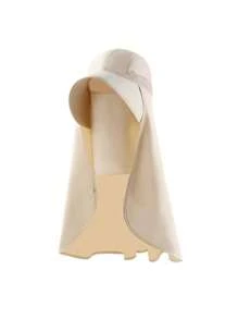 女士全覆盖式带颈盖太阳帽，户外夏季防晒帽，带可拆卸面罩，多种佩戴方式滑雪面罩 - 遮陽帽 - 查看 12