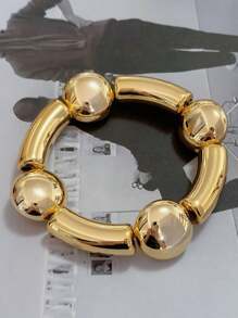 1 pièce Bracelet élastique avec perles en forme de larme, convient pour le port lors des vacances et des fêtes