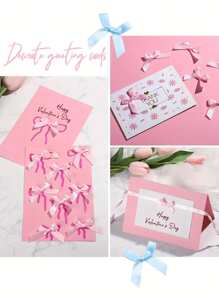 50pcs Baby Gender Reveal Party Decorations Bows, DIY Candy Boxes & Gift Boxes Decor - Multicolor - View 9