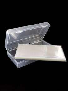 100 Pieces Of High Quality PP Money Bag With Storage Box - Protective Ticket Folders, Storage Bags And Gift Ideas For Christmas, Halloween, Thanksgiving, Easter, New Year - Rectangular Shape, Button Closure, PC Material