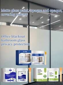Matte Frosted Glass Paint, Office Blackout, Bathroom Glass Privacy Coating, Frosted Glass Paint