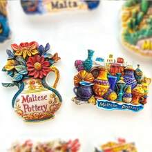 1pc Resin Mediterranean Monaco, Malta, Croatia, Algeria, Albania, Slovenia Fridge Magnet, Seagull Butterfly Storage Jar Decor, Meaningful Creative Gift For Home Office Bedroom Kitchen Cabinets - Multicolor - View 7