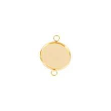 10pcs Stainless Steel Two Hole Resin Blank Base Tray Cabochon Cameo Base Setting Bezels Pendant For DIY Jewelry Necklace Bracelet Making Accessories - Blank Base - View 17