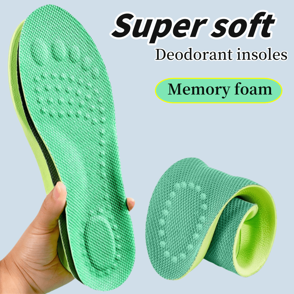1 Paar neue grüne Sporteinlegesohlen mit weicher Polsterung, bequem für langes Stehen, einfach, Fußmatte für Schule, Laufen, Fitness, Bergsteigen