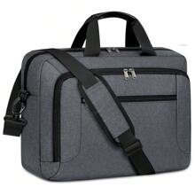 NEWHEY 17.3英寸笔记本电脑包，大容量防水笔记本电脑公文包，男士商务办公笔记本电脑包，17英寸可调节肩带斜挎包，笔记本电脑包，办公包