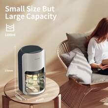 Dehumidifiers For Home, 42oz Dehumidifier For Bathroom, Dehumidifiers For Room With Auto Shut Off, Auto Defrost Quiet Dehumidifiers For Bedroom Wardrobe Closet Trailer