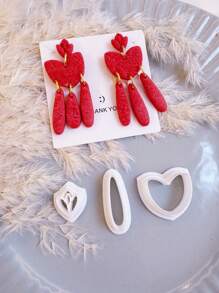 3-Piece Fashionable Bohemian Style Polymer Clay Cutter Mold | Polymer Clay Cutter Mold For Earring Making | Clay Earring Knife | Polymer Clay Tool | Polymer Clay Knife For Jewelry Making | Jewelry Making Kit