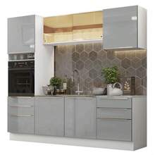 Madesa Gabinete Cocina 240cm Lux Blanco/gris 02 - Blanco y Gris - Ver 2