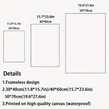 1pc Frameless Color Pop Music Canvas Mural, Retro Music Album Poster - Indoor Wall Decoration For Home Offices, Living Rooms, Bedrooms - Music Themed Artwork - Multicolor - View 3