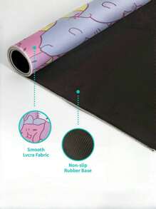 1pcCute Cat Game Mouse Pad, Large Mouse Pad, Large Computer Keyboard Pad, Sewn Edge Mouse Pad, Non-Slip Rubber Mouse Pad