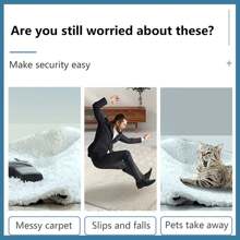 4/8/10/12/16/24 piezas Almohadillas antideslizantes para alfombra, agarradores de alfombra adhesivos reutilizables, de doble cara, lavables de cinta de PU