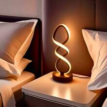 1 pieza Lámpara de escritorio LED con diseño contemporáneo de punto de cable, diseño minimalista, atenuador USB de 3 colores, lámpara decorativa multiestancia, apta para dormitorio, sala de estar, estudio, hotel, oficina, mesita de noche, lámpara de mesa multifuncional