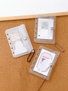 1 件便携式 M5 活页夹计划器套件 - PVC 材料、分隔板、日历、剪贴簿、日记和储蓄挑战的存储空间