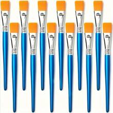 Painting Brushes - Watercolor, Acrylic, Oil, Hook Line Brushes, Drawing Pens, Blue Handle Nylon Art Brushes