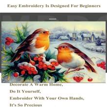 SNA 2025 New Style Two Birds Cross Stitch Kit 11ct Count Print Canvas Cross Stitches Needlework Embroidery DIY Handmade Home Decoration Gift