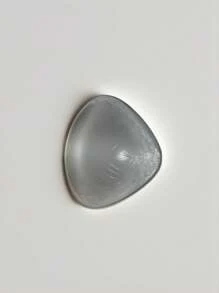 1 Pair Women Silicone Enhancing Pads, Mastectomy Prosthesis, Breathable Triangle Shaped Silicone Breast Forms After Breast Surgery - Clear - View 1