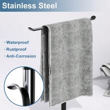 Towel Rack T-Shaped Towel Rack For Bathroom, Headband Storage Rack & Bathroom Towel Rack, Kitchen Towel Rack Silver Hand Towel Rack