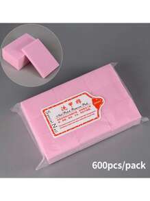 100pcs/600pcs/1000pcs Gel Nail Polish Remover Pads,White/Pink/Green Gel Polish Cleaner Manicure Nail Remover Pads,Lint-Free Wipes Cleaner Paper Pad Nail Glue Wipes For Women Girls Multifunctional Cleaning Pads Nails Nails Supplies Nail Stuff - White - View 5