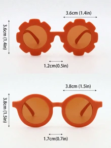 10 st/set Barns Söt Solros Bebis Glas till Glasögon Dekorationer - Multifärgad - Visa 3