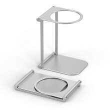 1pc Foldable Universal Coffee Machine Stand, Portable Espresso Machine Stand, Aluminum Alloy Material Easy To Carry, Suitable For Suitable For Hiking, Camping, Outdoor Coffee Back To School