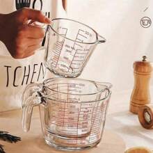 Heat-Resistant Glass Measuring Cup With Precise Scale & Ergonomic Handle - Microwave/Oven Safe For Baking And Cooking