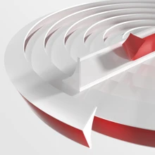 1件装硅胶可折叠厨房台面防水条，浴室水槽防水边角踢脚线，可弯曲防水密封条，自粘式防水屏障，分隔干湿区域，浴室配件，浴室工具 - 彩色 - 查看 3