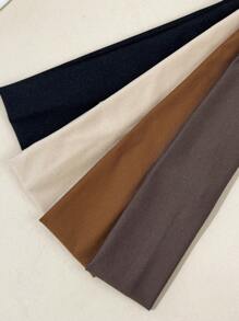 4pcs/Set Women's Versatile Super Absorbent Sweatband, Suitable For Sports Wear, Gym, Fitness, Running, Yoga, Daily Outfit Decoration