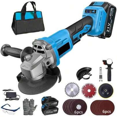 Seokiwi Esmeriladora Angular Inalámbrica, Amoladora Corte+pulidora