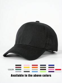 1pc Adjustable Hook And Loop Baseball Cap With Fuzzy Reflective Board, Suitable For Outdoor, Travel, Beach Vacation, Sun Protection, Suitable For Spring/Autumn, Y2K Style - Baseball Cap - View 21