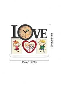 YZOK 艺术台钟，毕业礼物，适合生日礼物，送给爱人、朋友和家人的节日礼物。石英电池供电静音无滴答声，创意装饰品，高端台钟，台钟。 - 彩色 - 查看 12