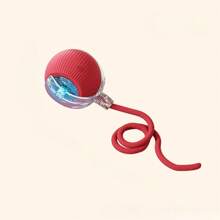 Interactive Striped Rolling Ball Cat Toy, USB Rechargeable Automatic Rotating Cat Toy, Suitable For All Breeds And Sizes Of Plastic Cat Teasing Rod, 18650 Lithium Polymer Battery, 36V Or Lower