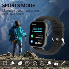 GWENLAND 1.83-Inch Full Touchscreen Wireless Calling Smartwatch, Digital Smartwatch With Calling Function, 100+Sports Mode DIY Watch, Dialing Information Reminder, Multifunctional Smartwatch For Men And Women