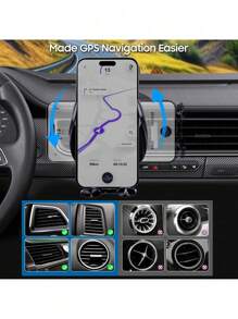 YITUMU YITUMU Wireless Car Charger Holder, 15W Fast Car Phone Holder Wireless Charging Automatic Clamping, Compatible With Iphone 14 13 12 11 Pro Max Xs, Galaxy S21 S20, S10+ S9+ Note 9, Etc… Car Accessories