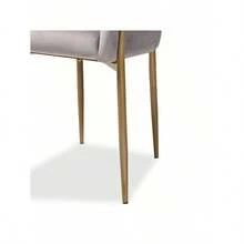 Silla de comedor Ballard de Baxton Studio, gris/dorado - 1 - Ver 7