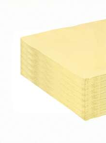 20pcs/40pcs/60pcs/Set, 3-Ply Thickened Wheat Straw Yellow Napkins, Wedding Tea Party Birthday Party Decorative Paper Napkins, Party Decorations, Party Supplies, Holiday Decorations, Holiday Supplies