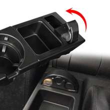 Center Console Cup Holder And Coin Storage Tray For BMW E46 323 325 51168217953 - Black - View 5