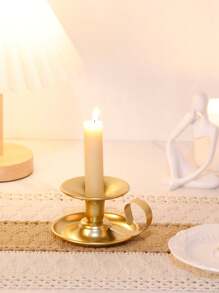 1 件/3 件复古金属烛台套装 - 12 英寸欧式锥形烛台，适用于婚礼中心装饰/浪漫晚餐，抛光表面的古董铁制桌饰，圣诞节和情人节的奢华礼物 - 金色 - 查看 8