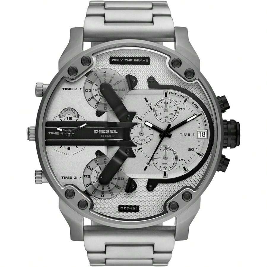 Diesel Men's 57mm Mr. Daddy 2.0 Quartz Stainless Steel Chronograph Watch