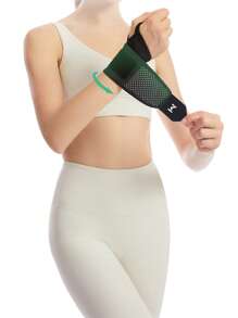 1pc Extra Thin Breathable Perforated Wrist Wrap For Men & Women, Suitable For Badminton Sports