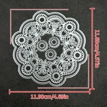 [春/夏] 1 件花卉蝴蝶形金属模切模板，DIY 剪贴簿，纸卡制作，相册，工艺装饰 - 銀色 - 查看 11