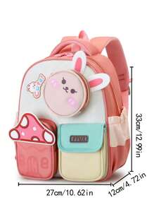 Kindergarten Schoolbag Female Small, Medium And Large Class Boys Light Weight Loss And Spine Protection Children 3-6 Years Old Cartoon Cute Shoulder Back