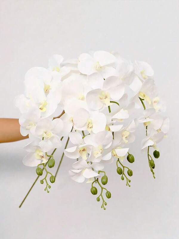 1/3/5pcs 38 Inch Artificial Phalaenopsis Flowers Branches Real Touch Orchids Flowers For Home Office Wedding Decoration For School Dormitory, Artificial Plants,Office, Party, Holiday, Birthday, 4 Seasons Home, Door, Hotel, Restaurant, Living Room, Bedroom, Wedding, Kitchen, Garden,Rose, Decorative Rose, Decorative Style,Party And Holiday Decorations,Fall Decoration, Halloween Decoration, Christmas Decoration,