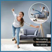 4/8/10/12/16/24 piezas Almohadillas antideslizantes para alfombra, agarradores de alfombra adhesivos reutilizables, de doble cara, lavables de cinta de PU