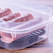 PLASUTIL Kit 3 Porta Frios Potes Hermético C/ Travas Cesto Escorredor 500ml 1,2 L e 4 L Alimentos Frutas Vegetais - Transparente - Visão 11